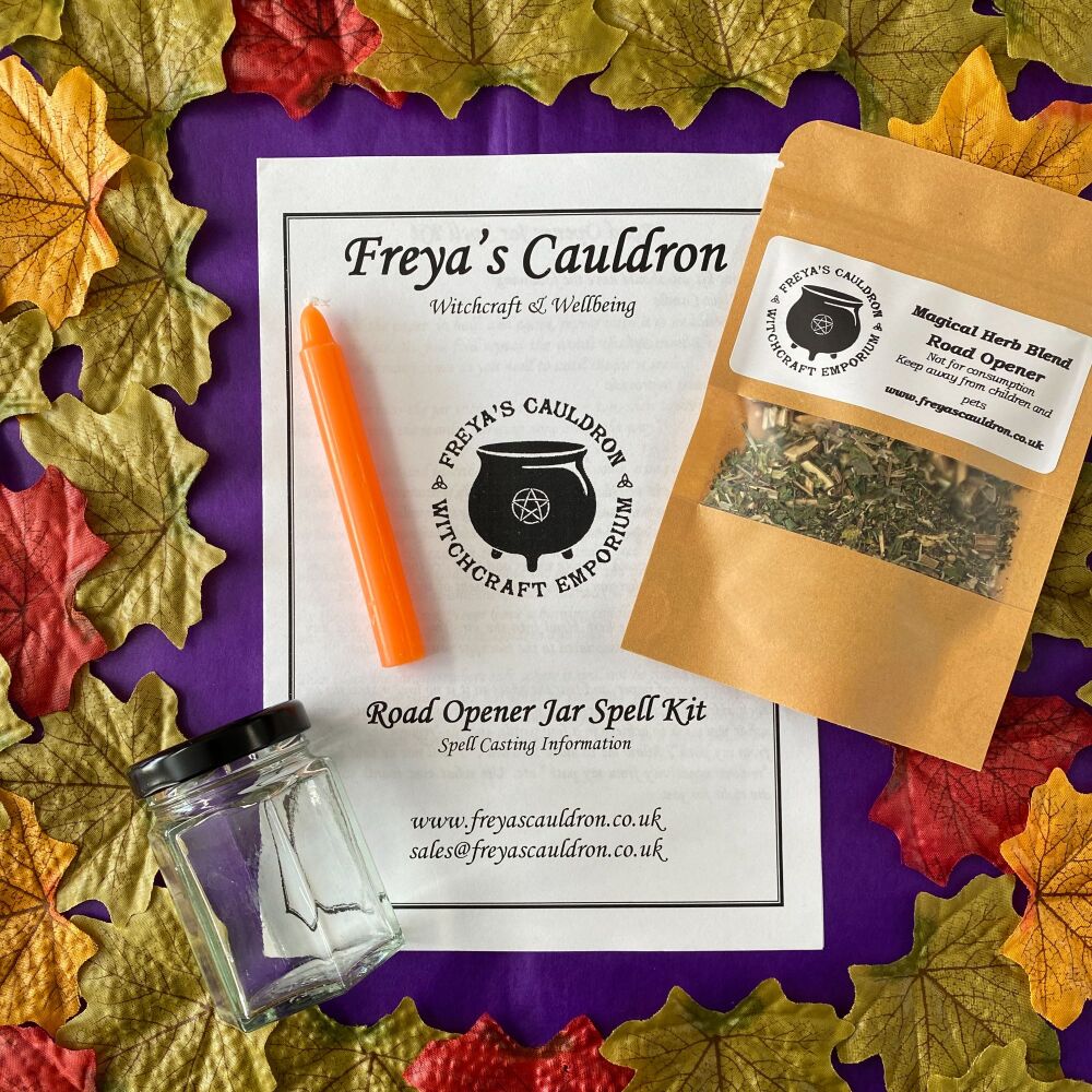 Jar Spell Kit ~ Road Opener Hexagonal Spell Jar