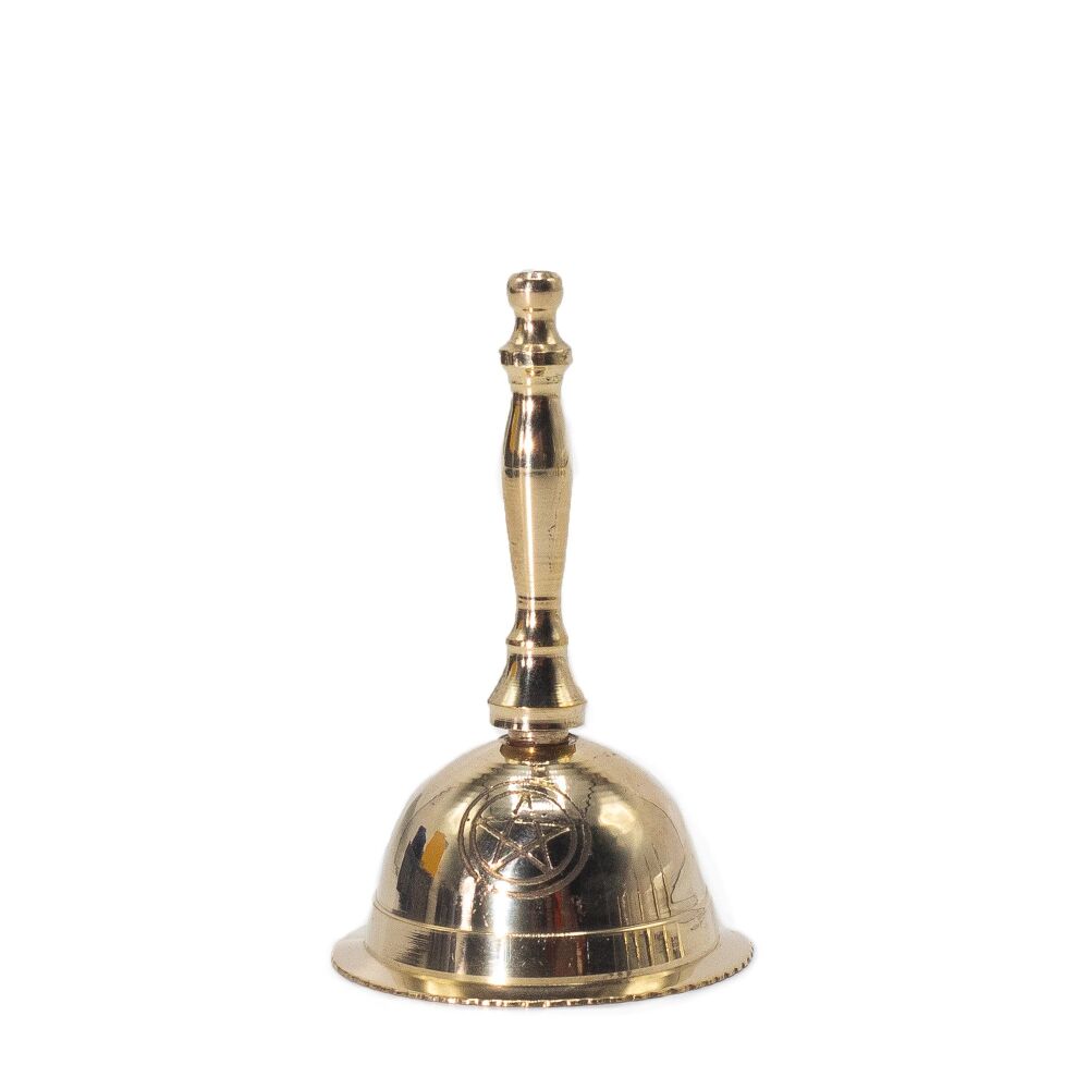 Brass Altar Bell with Pentagram symbol
