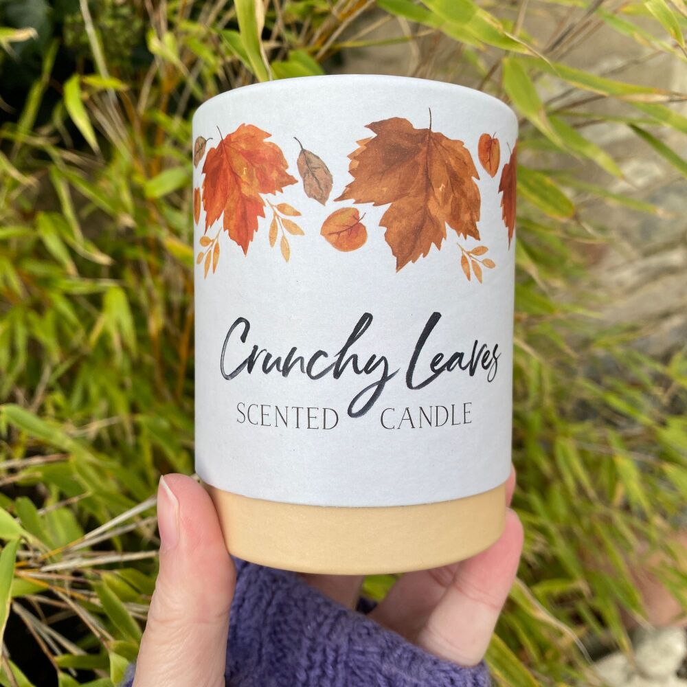 Crunchy Leaves Scented Jar Candle
