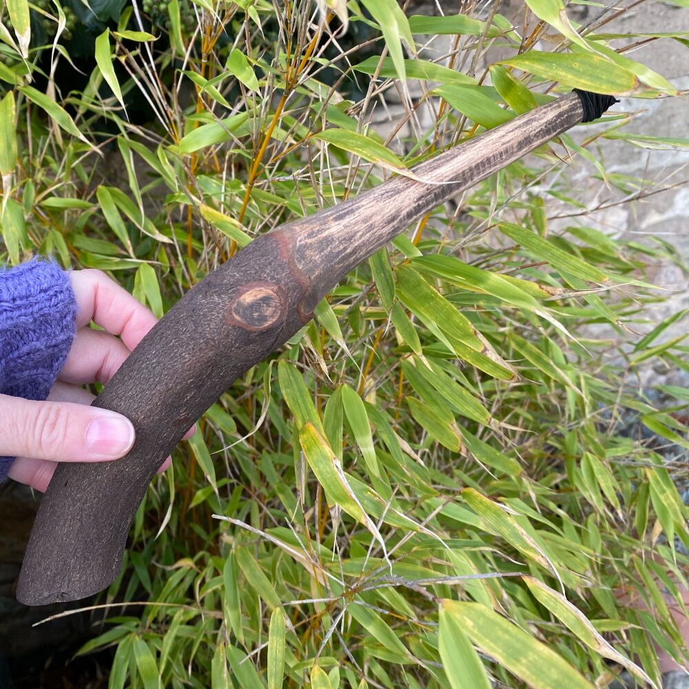 Handmade Wooden Chunky Wand with Opalite Arrowhead
