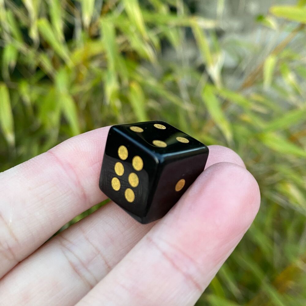 Crystal Dice ~ Black Obsidian