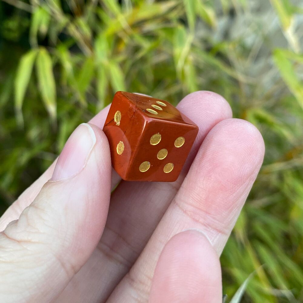 Crystal Dice ~ Red Jasper