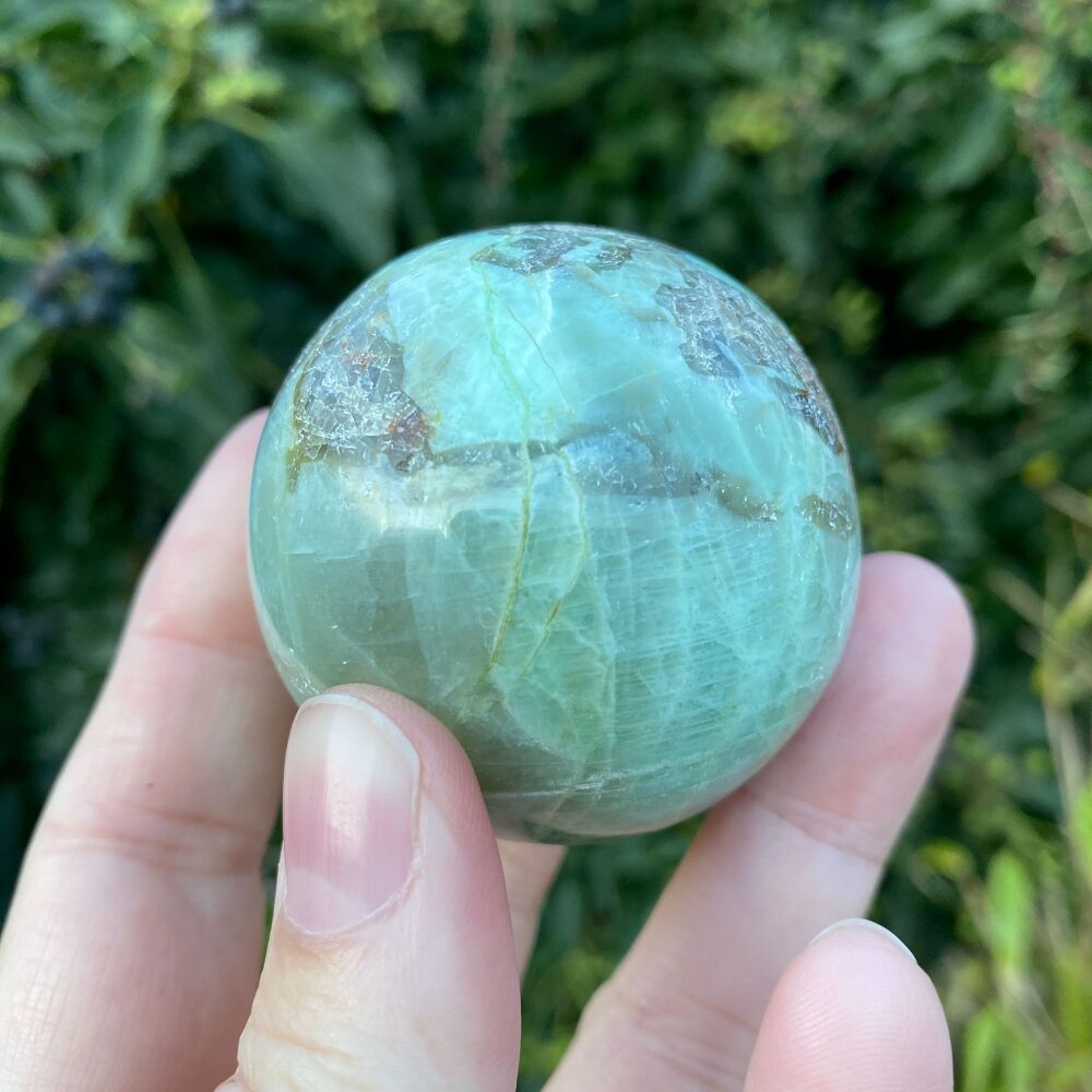 Garnierite Sphere with stand