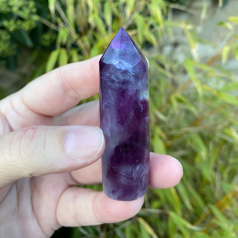 Purple Fluorite Round Point