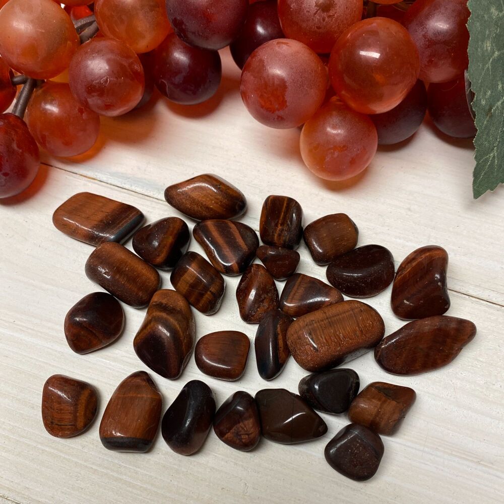 Tiger Eye - Red ~ Pack of 5 mini stones