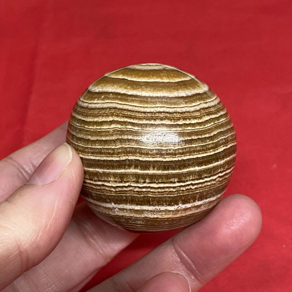 Banded Aragonite Sphere ~ 1