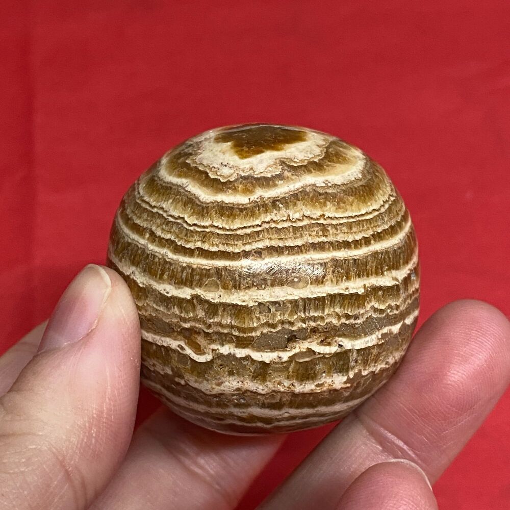 Banded Aragonite Sphere ~ 2