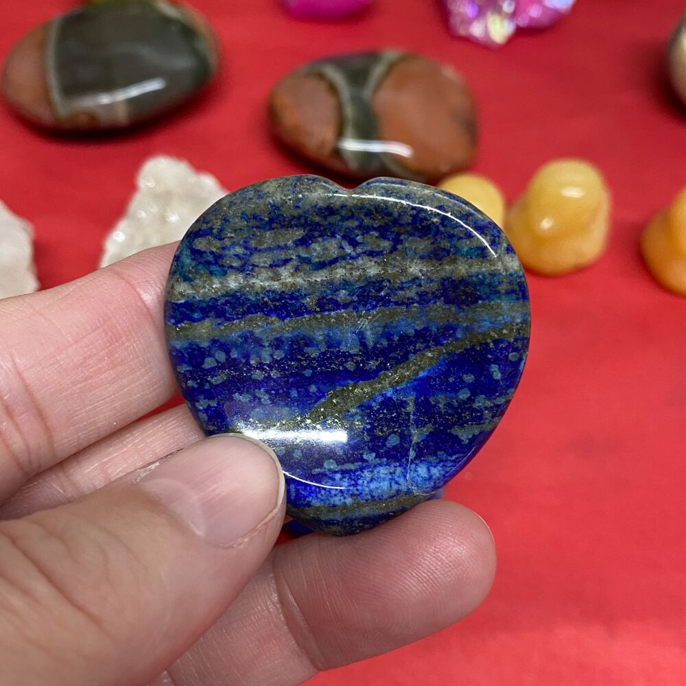 Lapis Lazuli Heart Thumbstone ~ 2