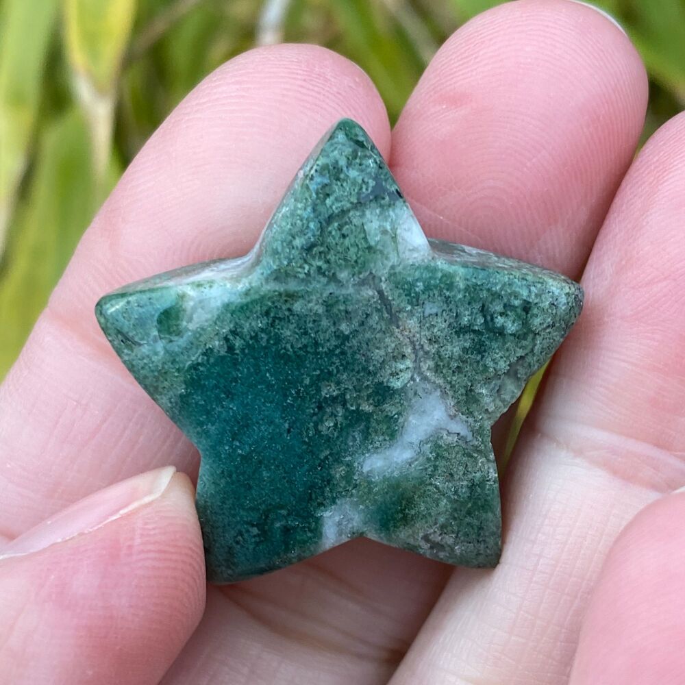 Moss Agate Star ~ #2
