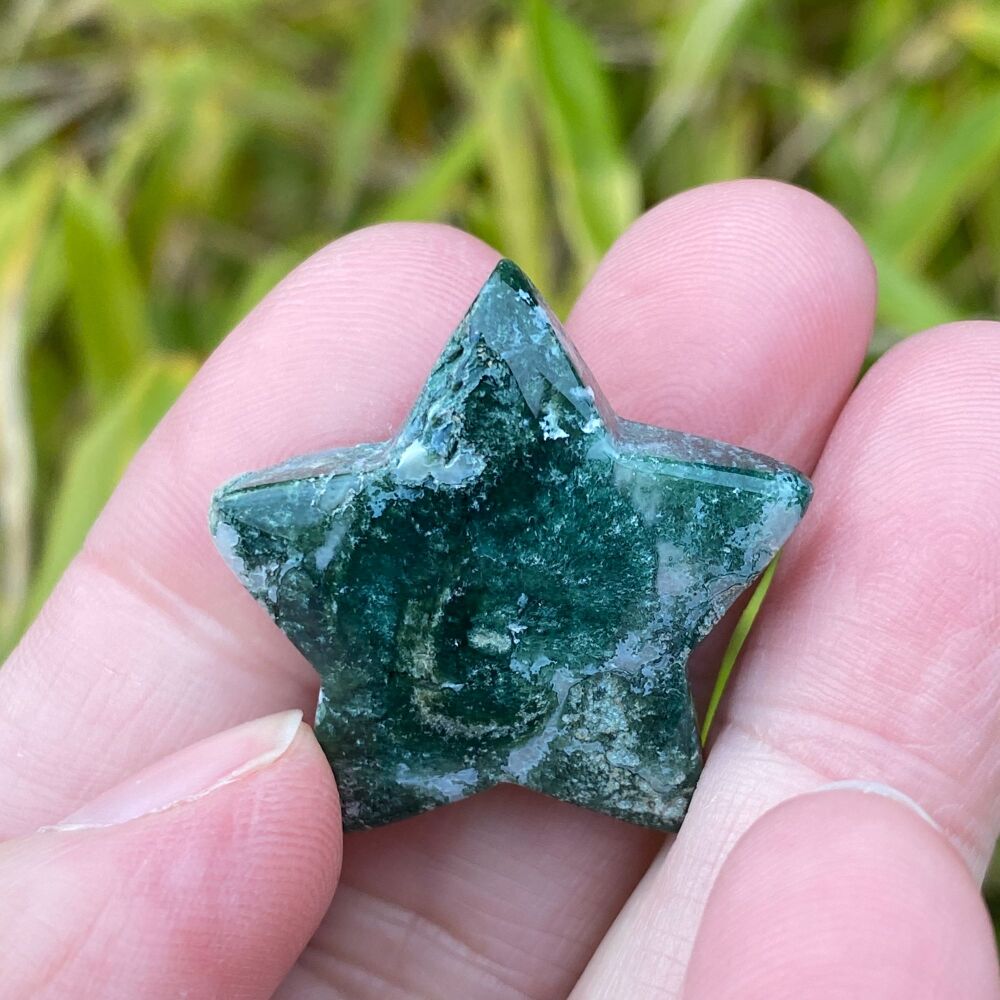 Moss Agate Star ~ #4