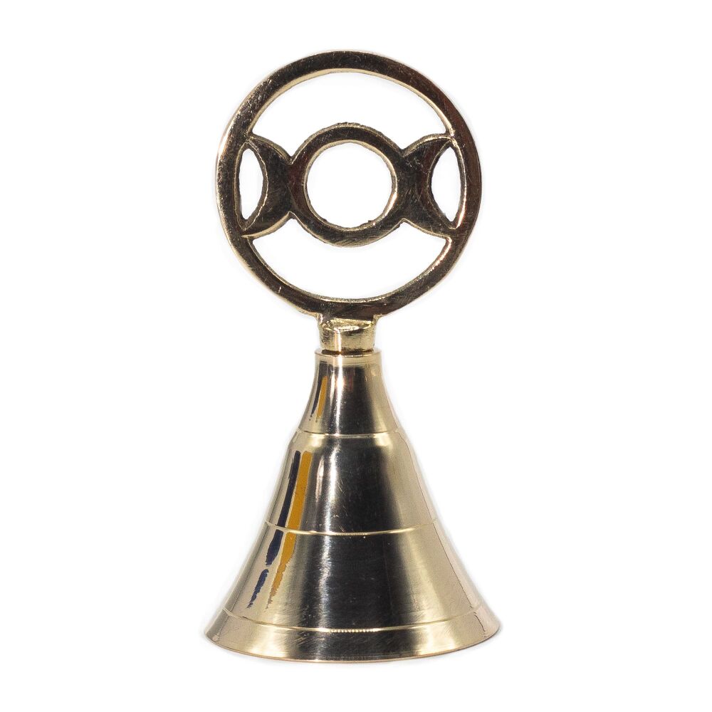 Brass Bell with Triple Moon on top