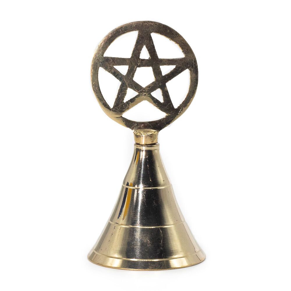 Brass Bell with Pentagram on top