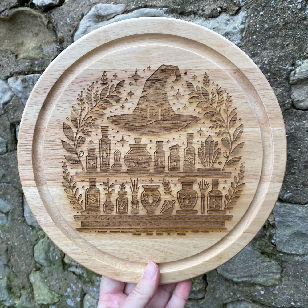 Kitchen Witch Wooden Board