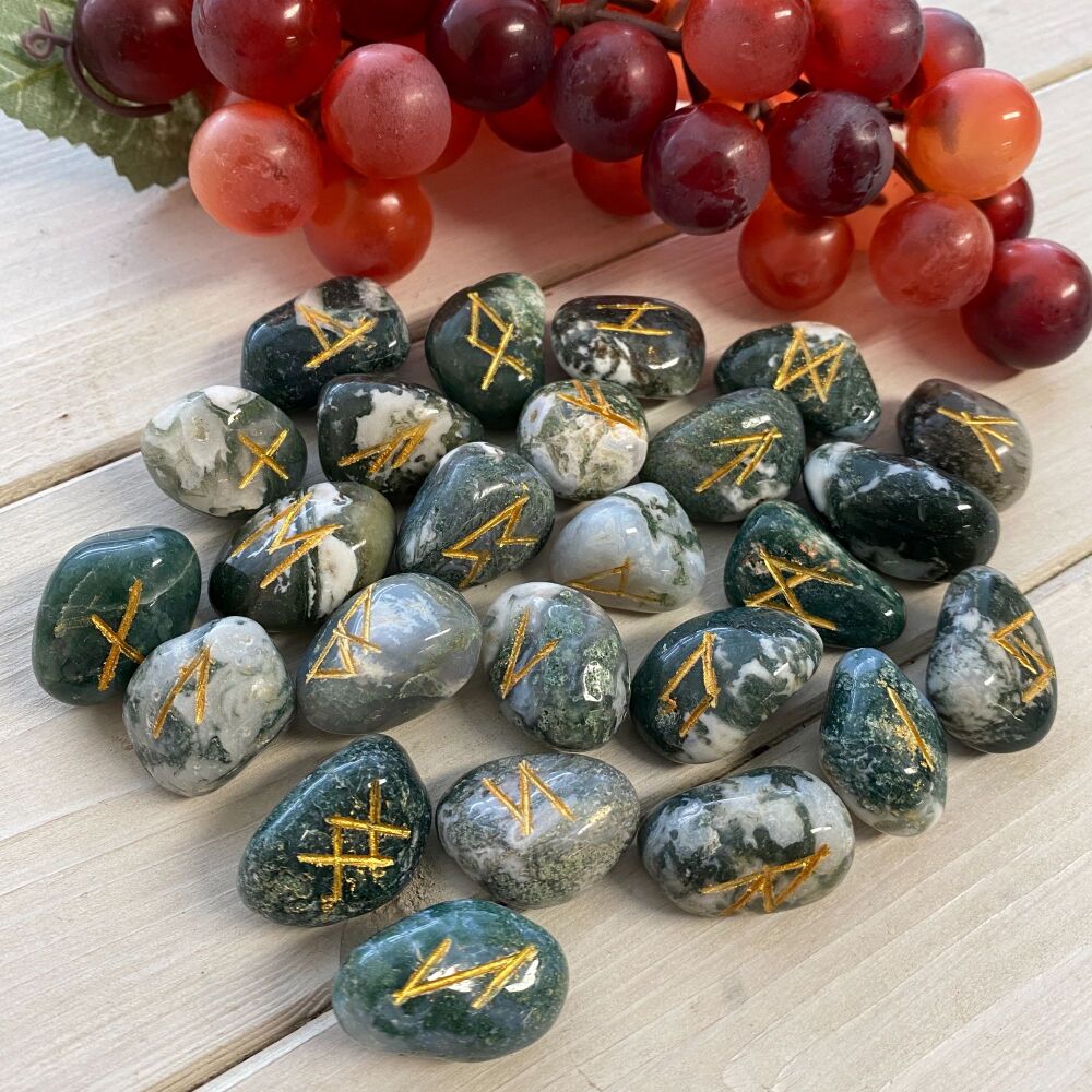 Crystal Runes ~ Tree Agate