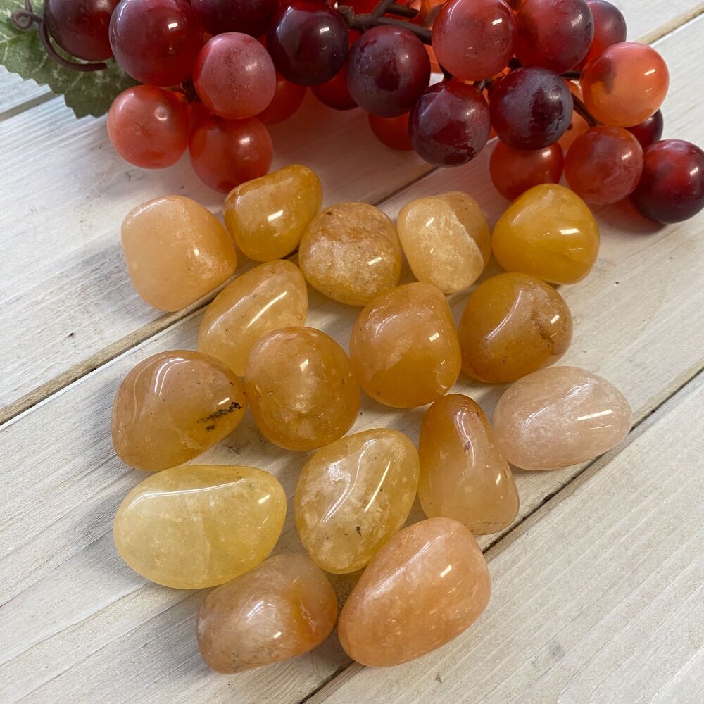 Golden Healer Tumble Stone