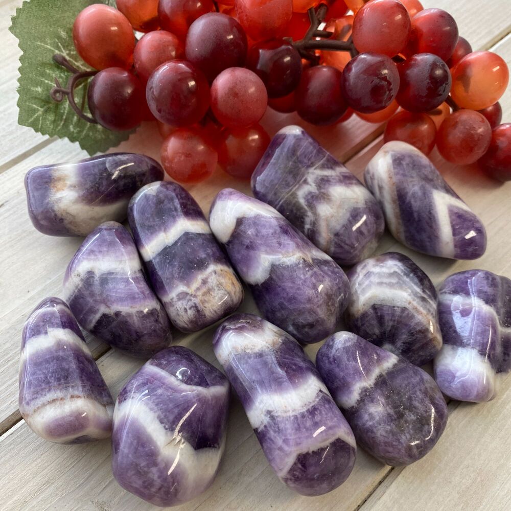 Amethyst (Chevron) ~ Extra Large Tumbles