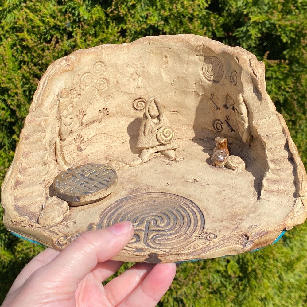 A stunning Pottery Goddess Temple by Wyn Abbot