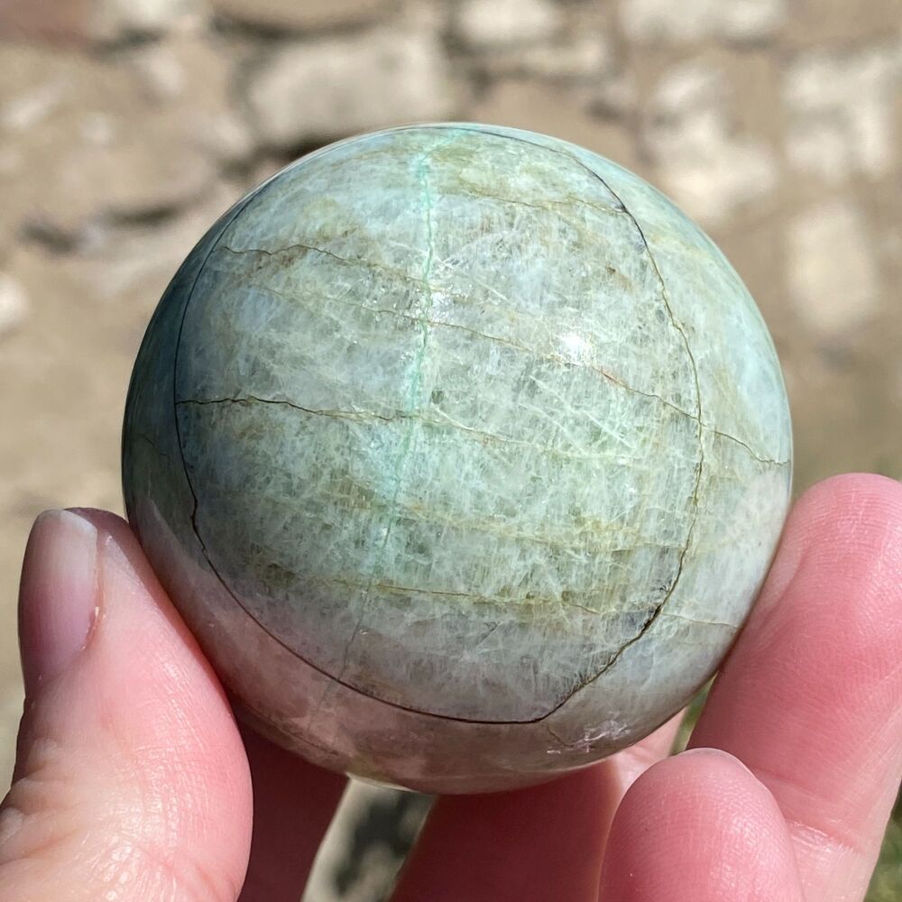 Garnierite Sphere with Stand