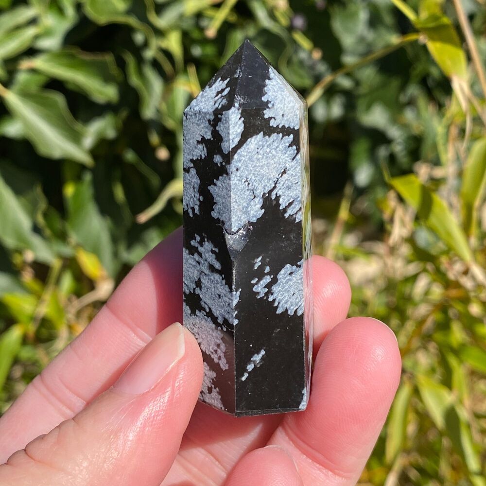 Snowflake Obsidian Point ~ #2