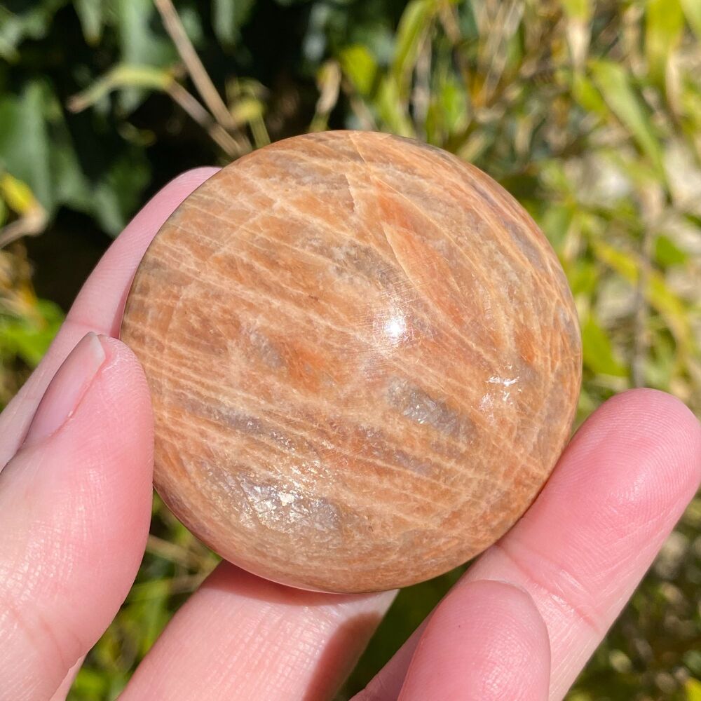 Moonstone Cushion with lightening flashes