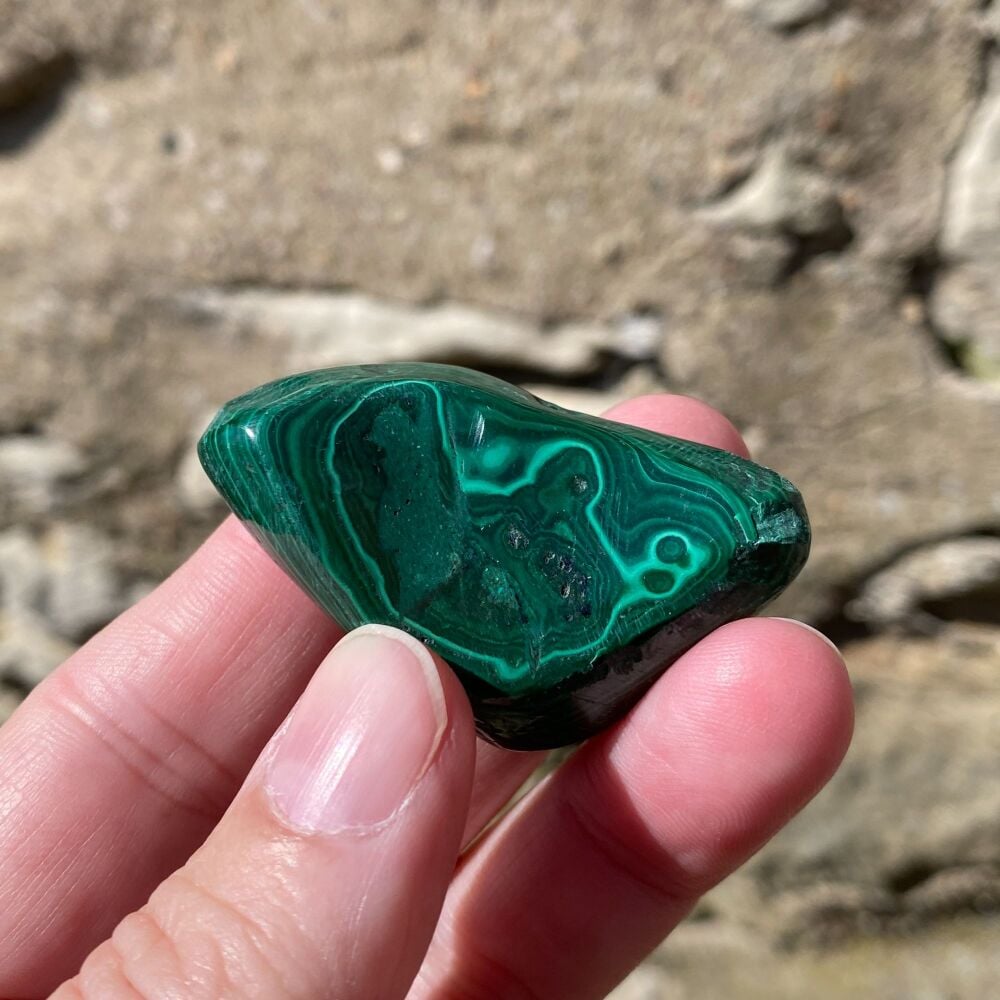 Genuine Malachite Pebble