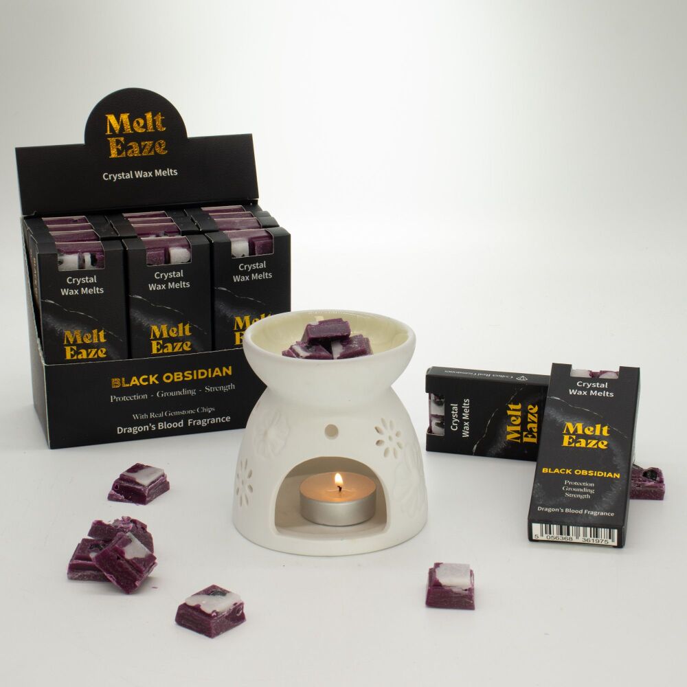 Wax Melt Snap Bar with Black Obsidian and Dragon Blood Scent