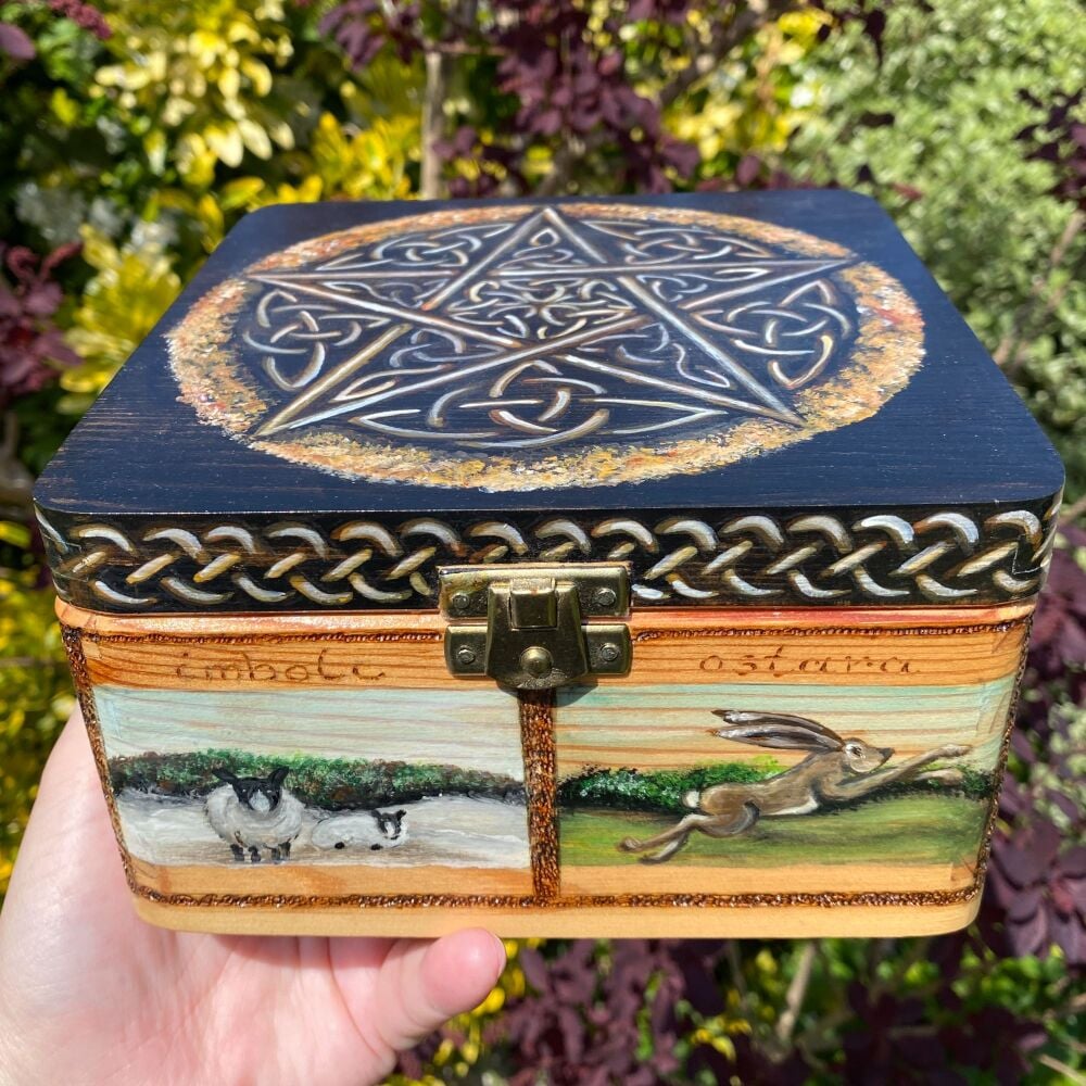 Hand Painted Sabbat Storage Box