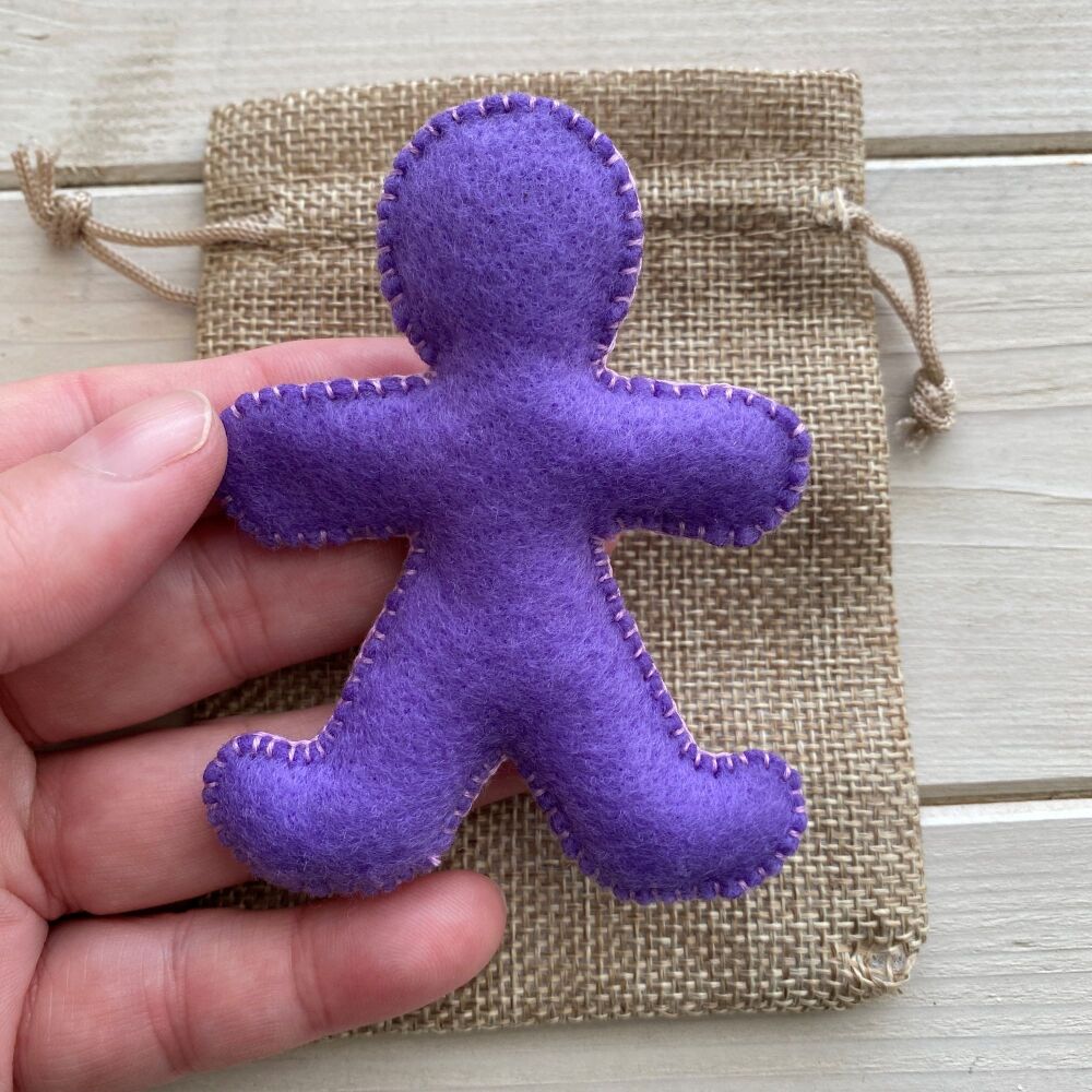 Pocket Positivity Poppet ~ Purple