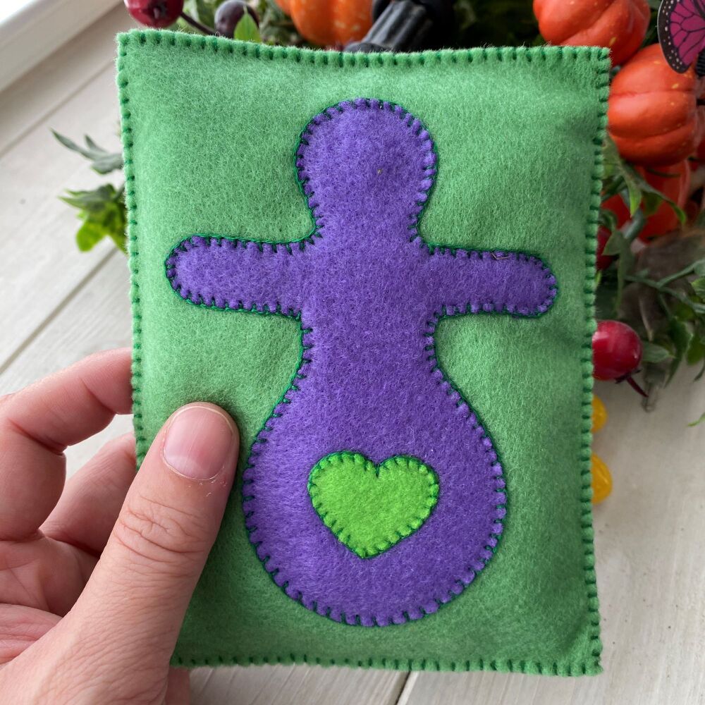 Positivity Pillows ~ Green and Purple