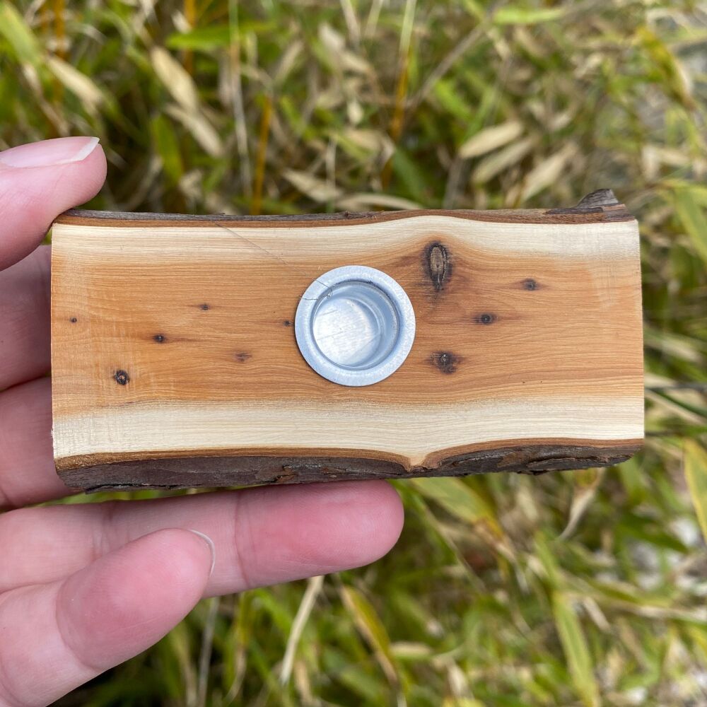 Yew Wood Spell Candle Holder ~ #1A