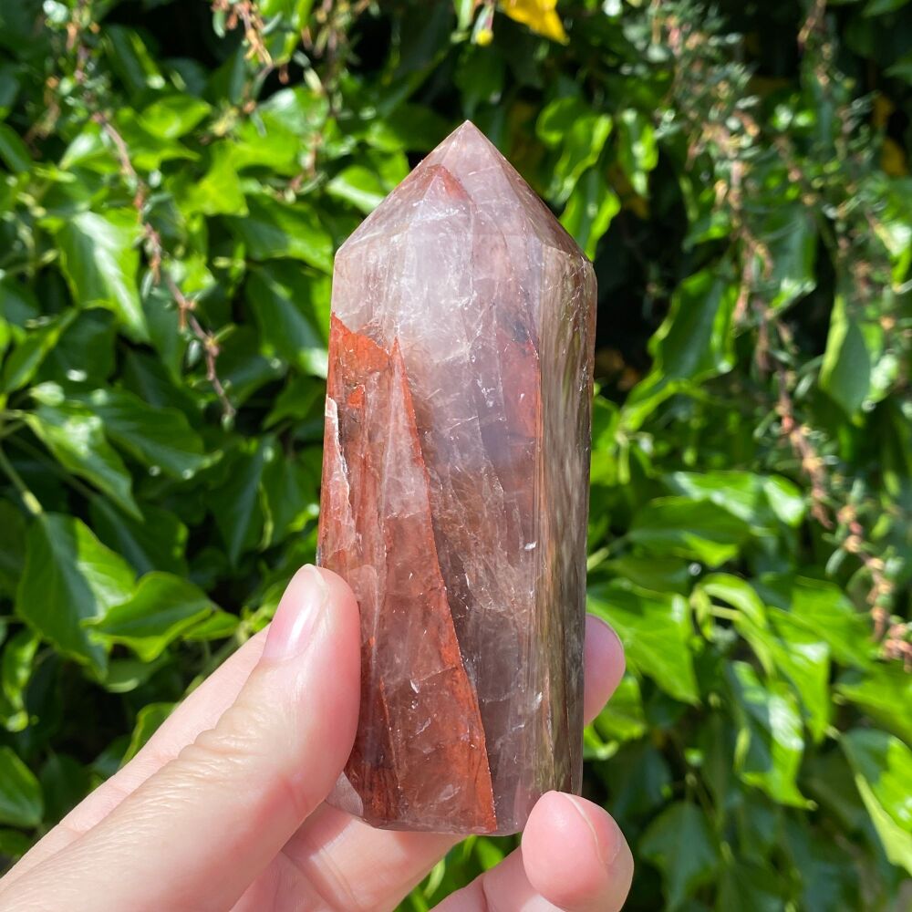 Red Hematoid Quartz Point