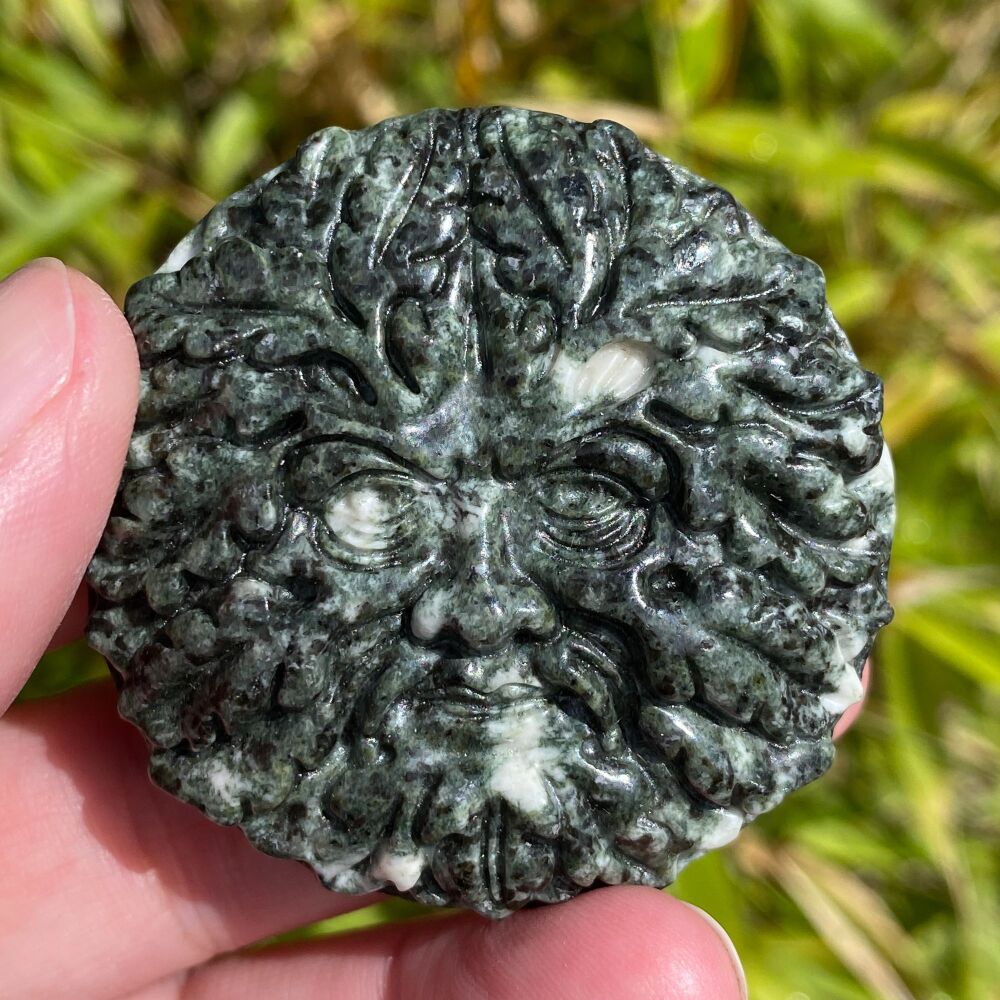 Preseli Bluestone (Stonehenge Stone) Green Man Carving ~ B