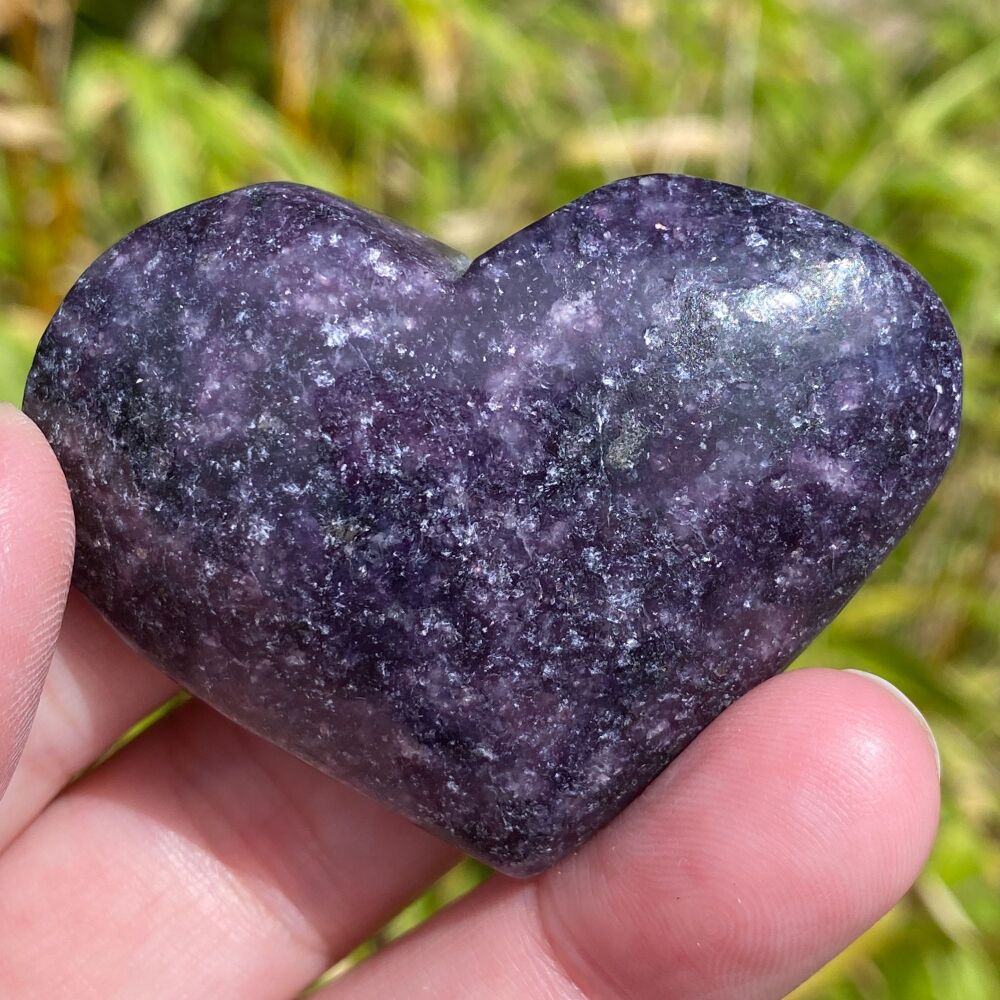 Lepidolite Heart ~ #A