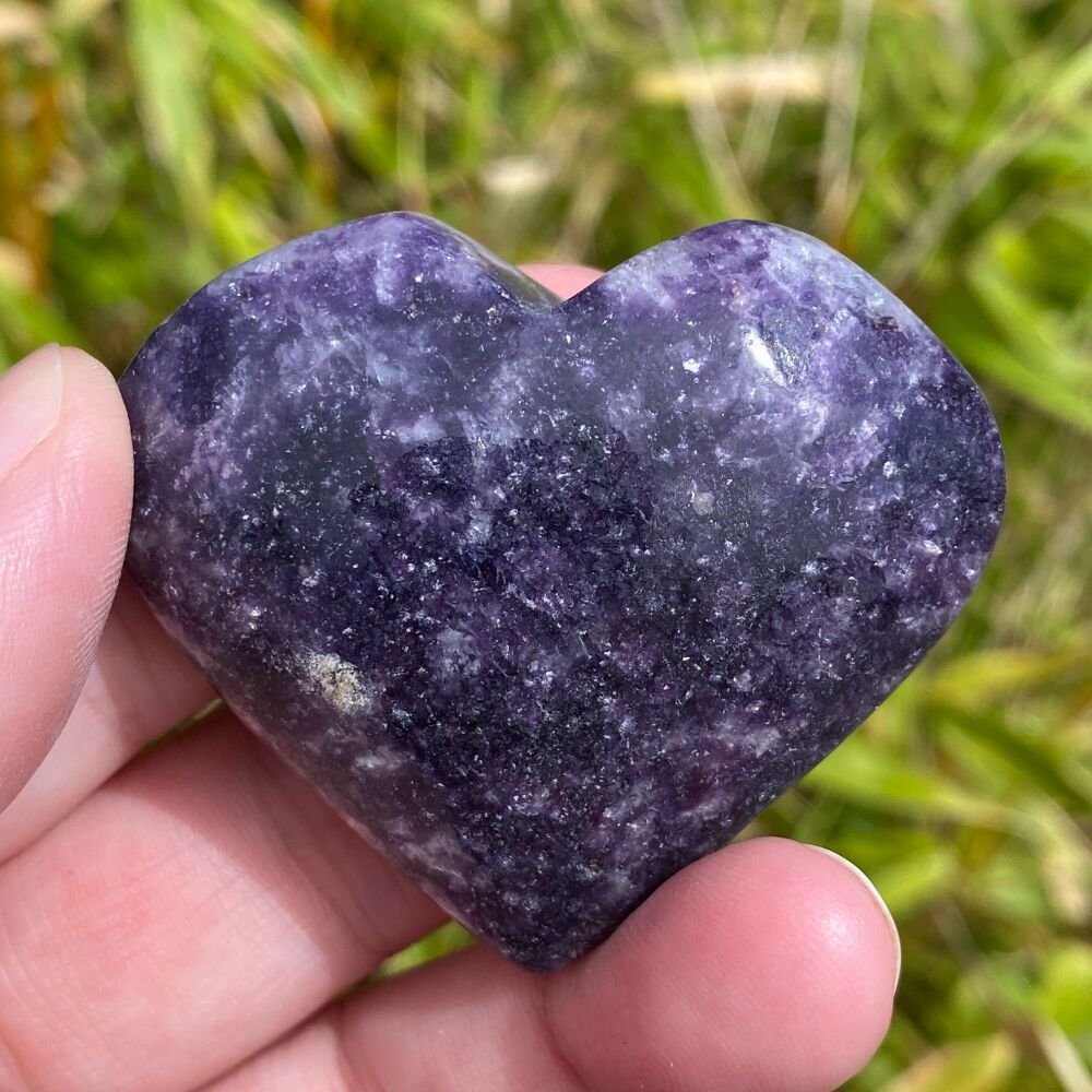 Lepidolite Heart ~ #B