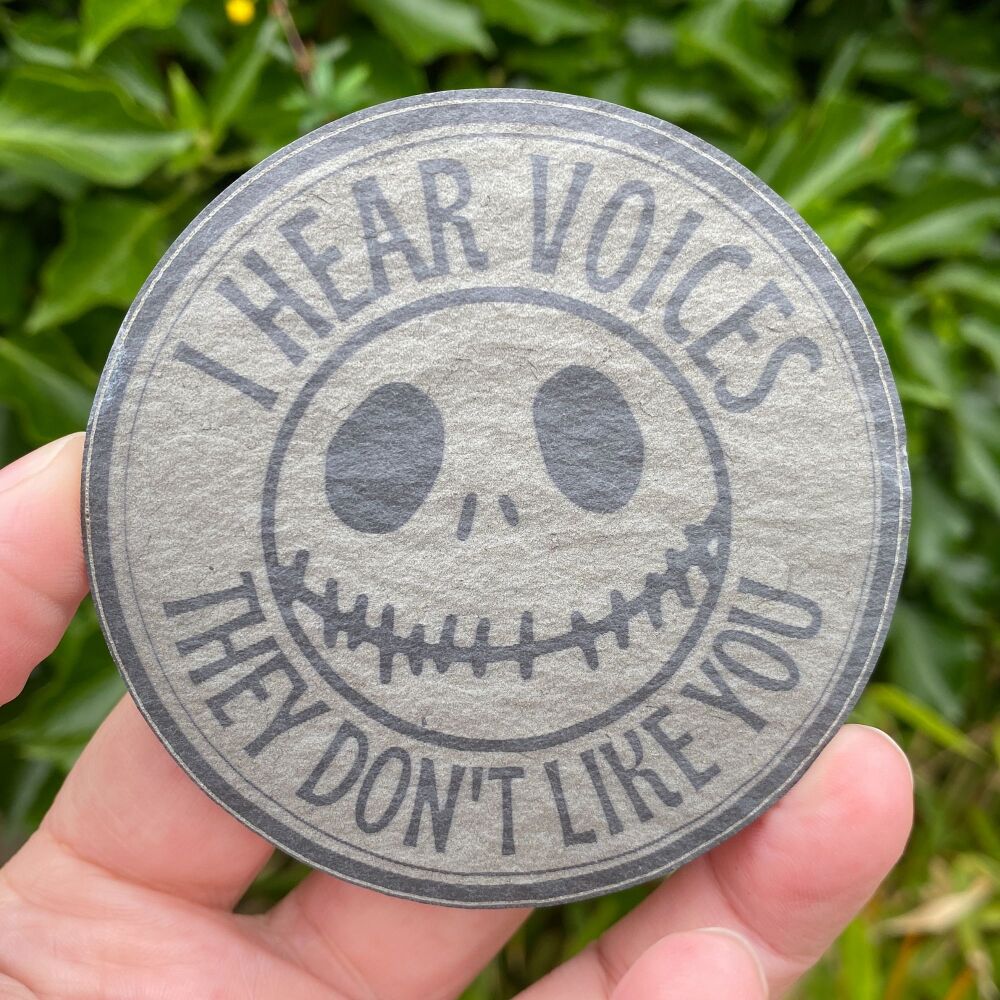 Fridge Magnet with I hear voices design