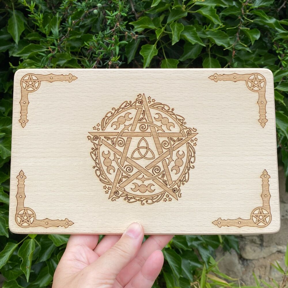 Altar Board or Hanging Picture with Pentagram Design #A