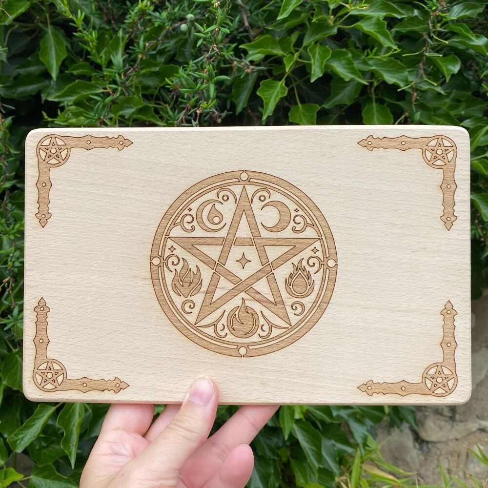 Altar Board or Hanging Picture with Pentagram Design #B