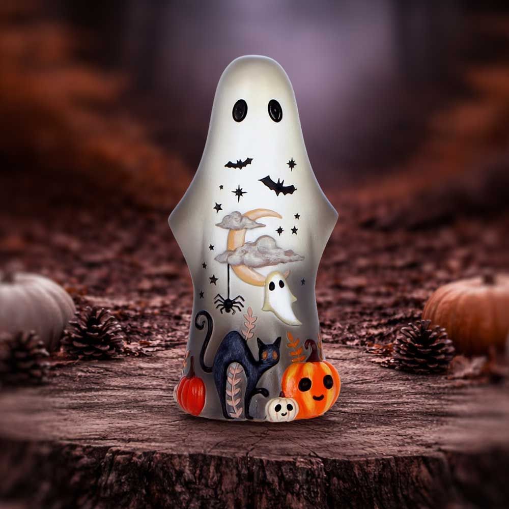 Boo Who Ghost Figurine ~ Mortimer