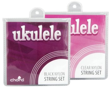 Ukulele Strings - BLACK NYLON  set of 4, now with FREE POSTAGE!