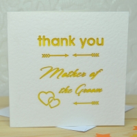 Laser Cut Mother Of The Groom Thank You Card
