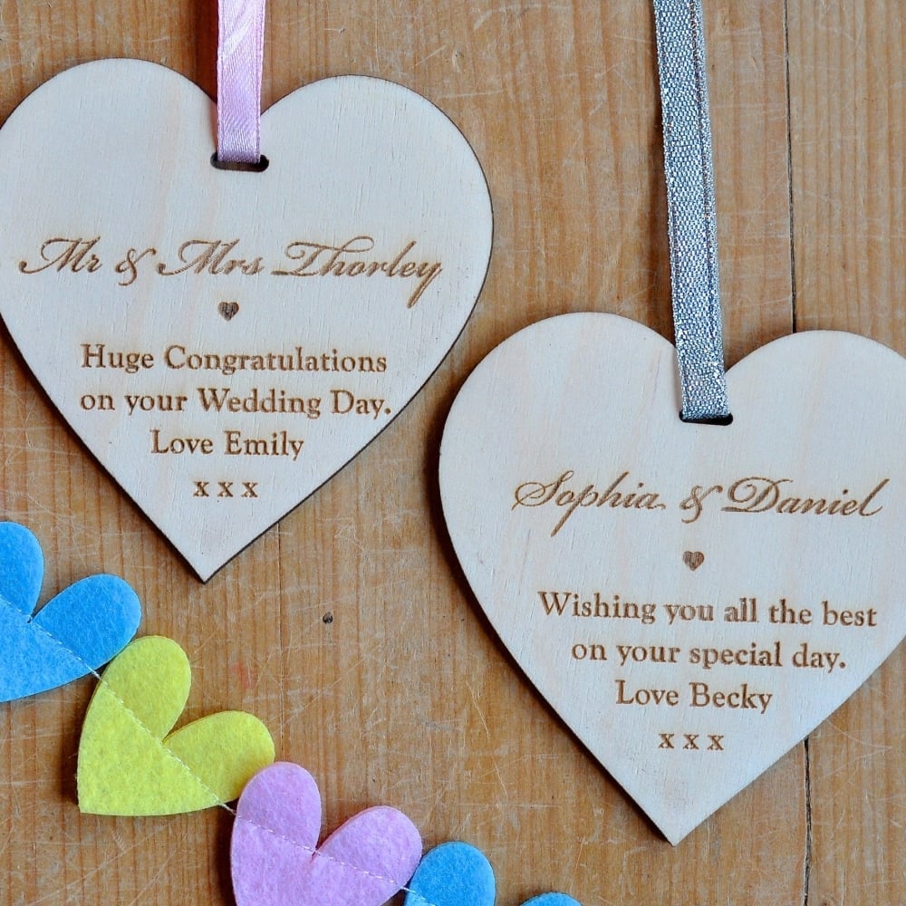 Personalised Message Wooden Heart