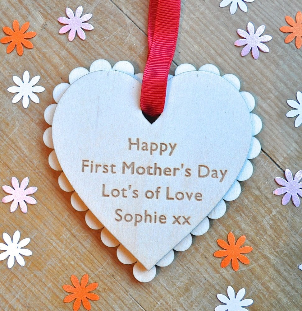 Personalised First Mother's Day Heart