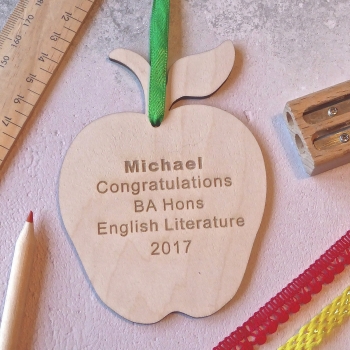 Personalised Graduation Apple