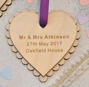 Personalised Wedding Heart