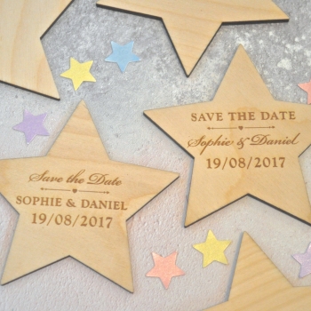 Save The Date Wedding Star Magnet