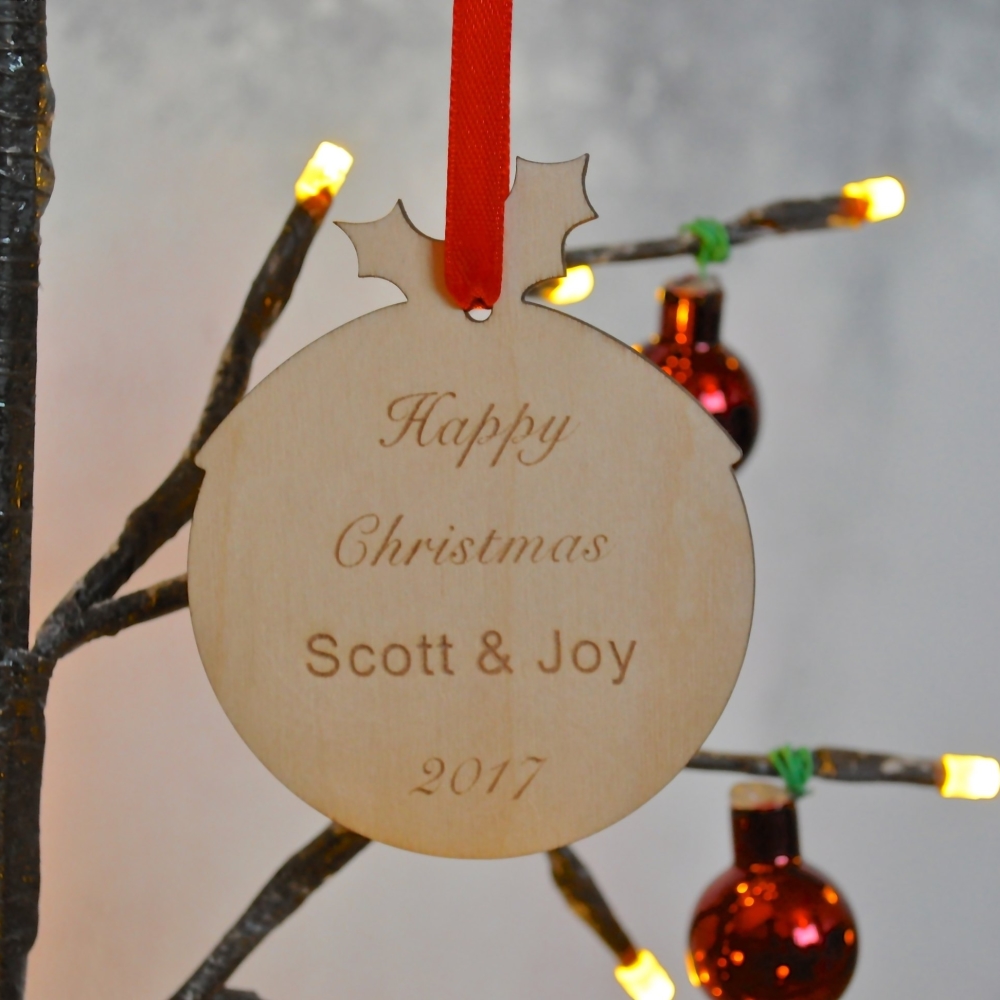 Personalised Chrismas Pudding Decoration