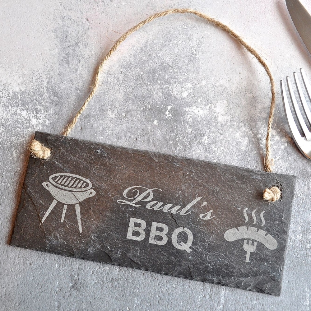  Personalised BBQ Slate Sign