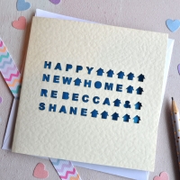 Personalised Laser Cut Home Card
