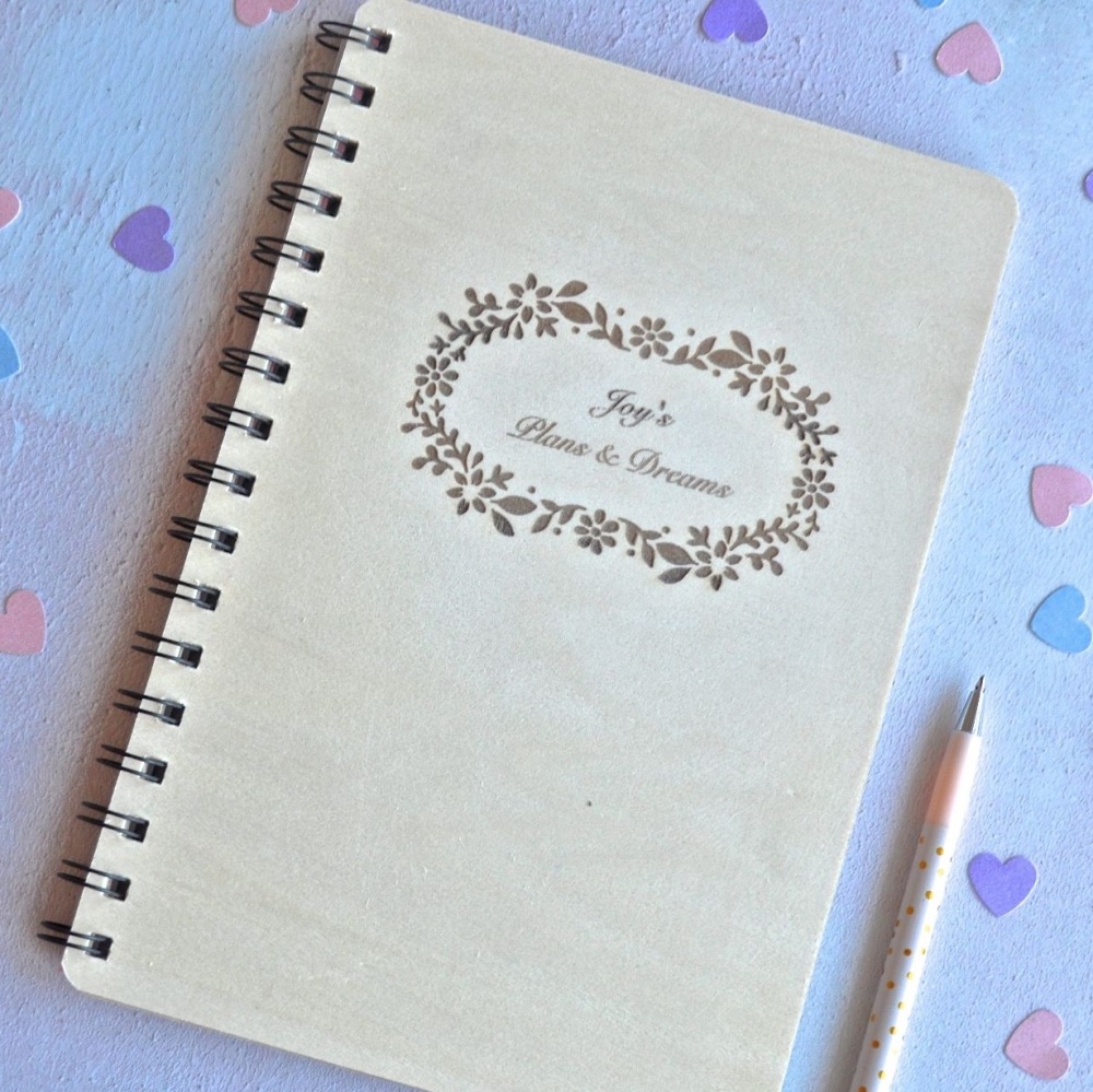 Personalised Floral Notebook