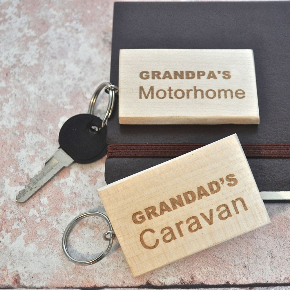 Personalised Caravan Keyring